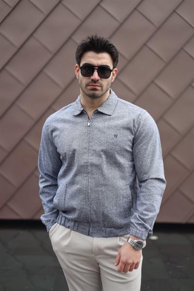 Erkek Pamuklu Keten Kumaş Ceket