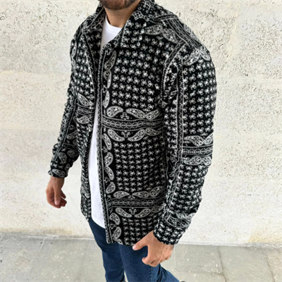 Erkek Polar Fermuarlı Sweatshirt – Kapüşonsuz, Cepli, Yumuşak Dokulu, Oversize Rahat Kalıp, Kışlık Sıcak Tutan Fermuarlı Üst - Siyah