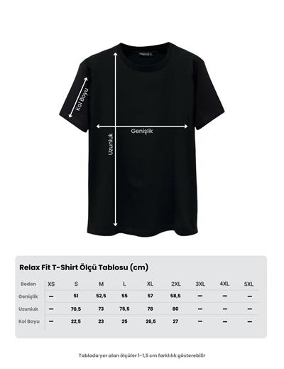 Erkek Relax Fit Bisiklet Yaka %100 Pamuk Rahat Kesim Basic Tişört
