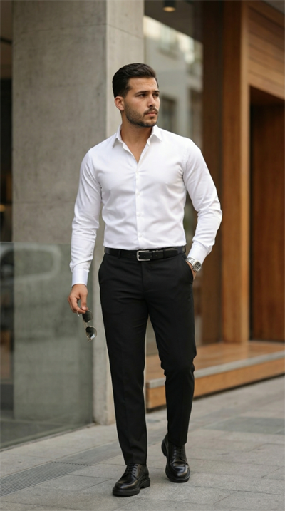 Erkek Saten Klasik Gömlek