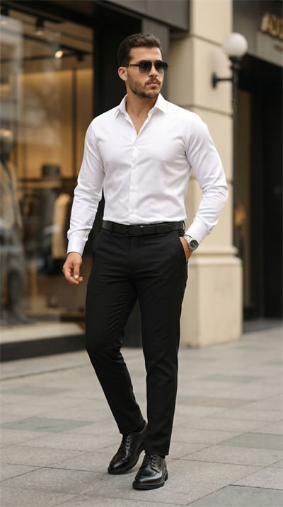 Erkek Saten Klasik Gömlek