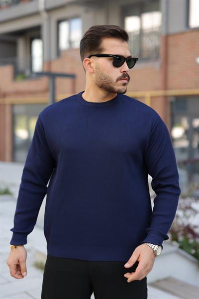 Erkek Selanik Örme Bisiklet Yaka Triko