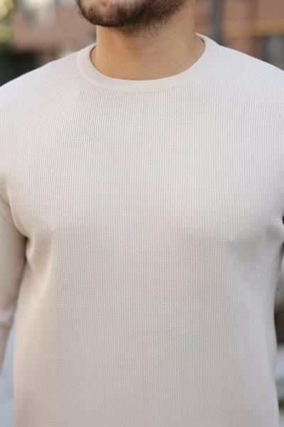 Erkek Selanik Örme Bisiklet Yaka Triko