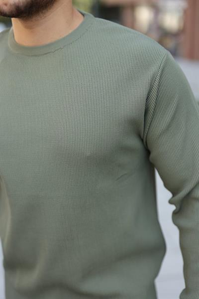 Erkek Selanik Örme Bisiklet Yaka Triko