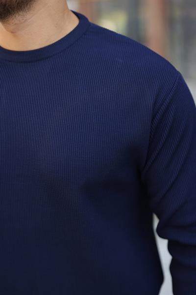 Erkek Selanik Örme Bisiklet Yaka Triko