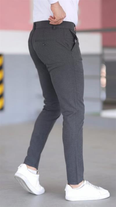 Erkek Slim Fit Likralı Gabardin Pantolon