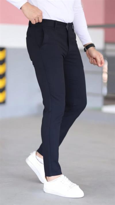 Erkek Slim Fit Likralı Gabardin Pantolon