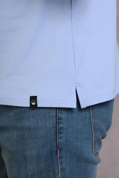 Erkek Slim Fit Pamuklu Yumuşak Doku Nefes Alan Kumaş Yakalı Tişört