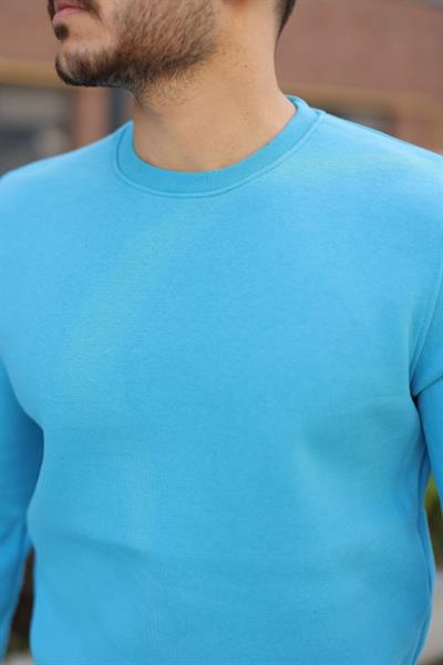 Erkek Üç İplik Şardonlu Sweatshirt