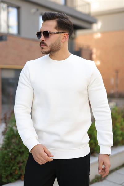 Erkek Üç İplik Şardonlu Sweatshirt