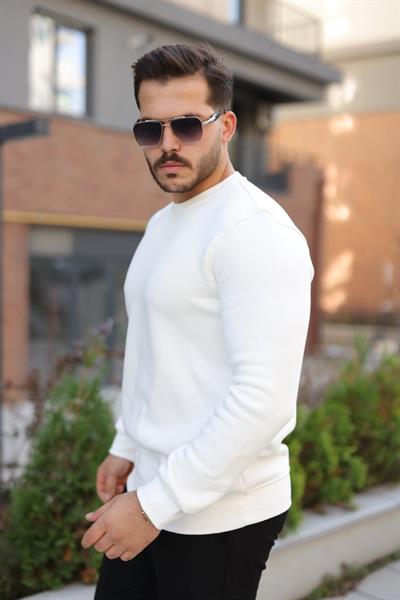 Erkek Üç İplik Şardonlu Sweatshirt