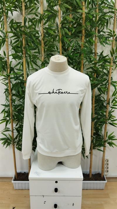 Erkek Uzun Kollu Baskılı Iki Iplik Sweat