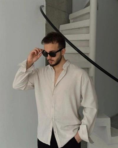 Erkek Uzun Kollu Regular Sofya Keten Gömlek