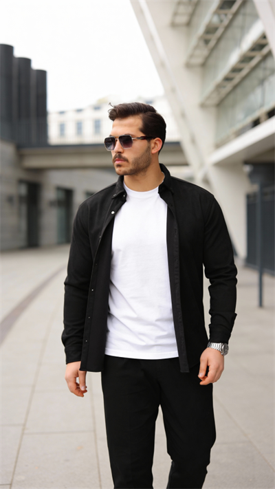 Erkek Uzun Kollu Süet Gömlek