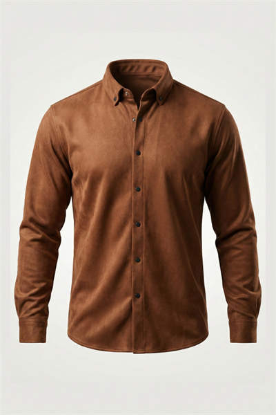 Erkek Uzun Kollu Süet Gömlek