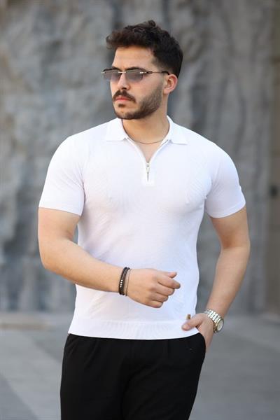 Erkek Viskon Kumaş Polo Yaka Tişört