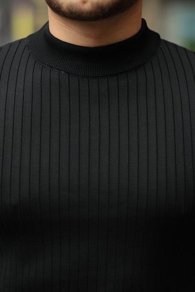 Erkek Yarım Balıkçı Yaka Fitilli Triko