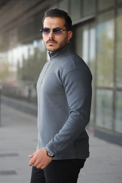 Erkek Zip Yaka Polar Sweat