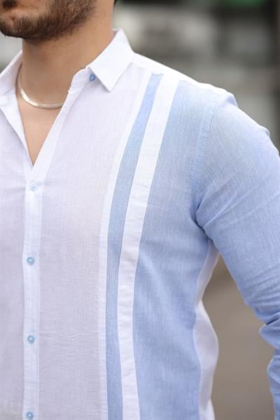 Erkek çizgi Desenli Gömlek