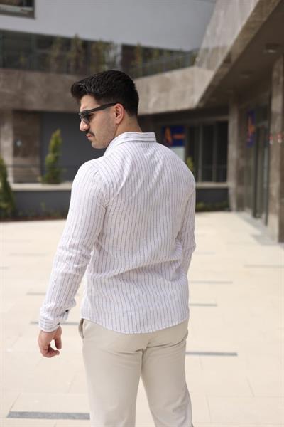 Erkek çizgi Desenli Gömlek