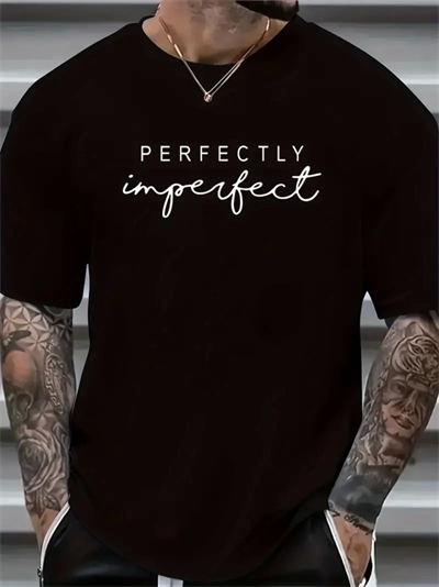 Erkekler Için PERFECTLY Günlük Tişört  - Siyah