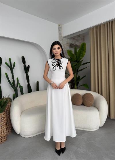 Eros Fiyonk Detaylı Elbise