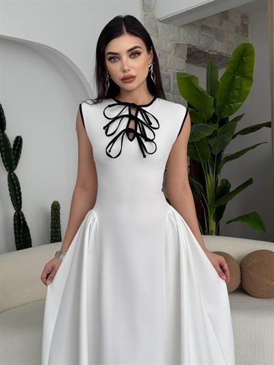 Eros Fiyonk Detaylı Elbise