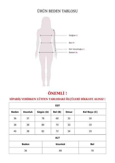 Eteği Yırtmaçlı Sandy Crop Takım -Siyah