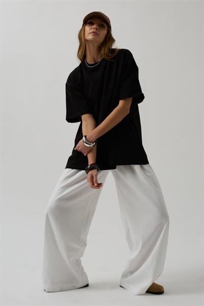 Etek Ucu Baskili Tshirt