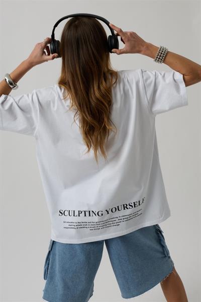 Etek Ucu Baskili Tshirt