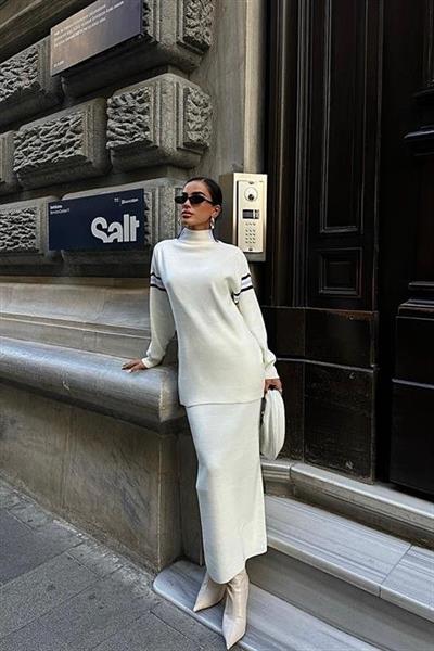 Etekli Spor Çizgili Takım 9991