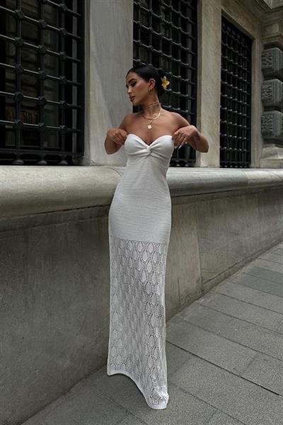 Eudora Ajurlu StraplezElbise 2771