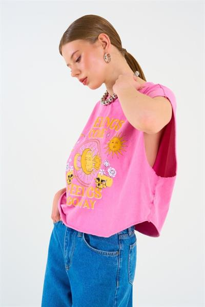 FEELİNGS T-shirt - Fuşya