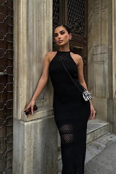 Fabiana Ajurlu Halter Yaka Elbise 2721-01