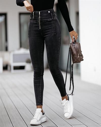 Fermuar Detay Jean Pantolon.95cm