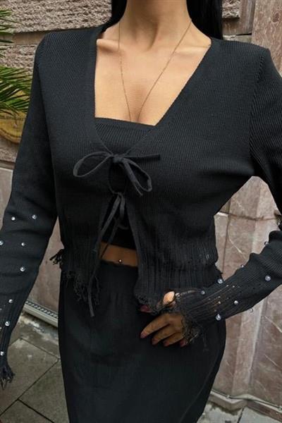 Ferry İnci Detaylı Üçlü Takım 9879