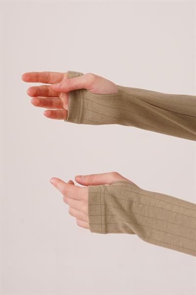 Fitilli Bluz Ve Pantolon Yeşil İkili Takım