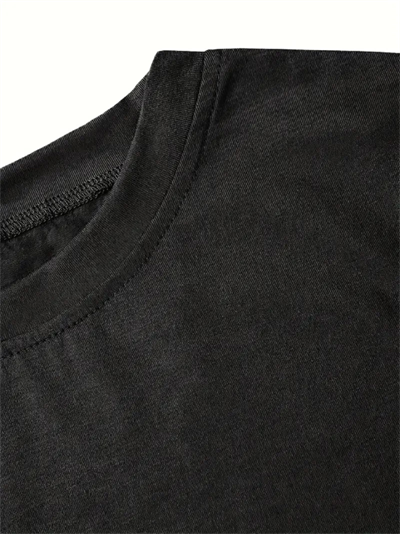 Fiyonk Baskılı Siyah Oversize Unisex T-shirt- Siyah