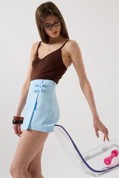 Fiyonk Detay Mini Etek