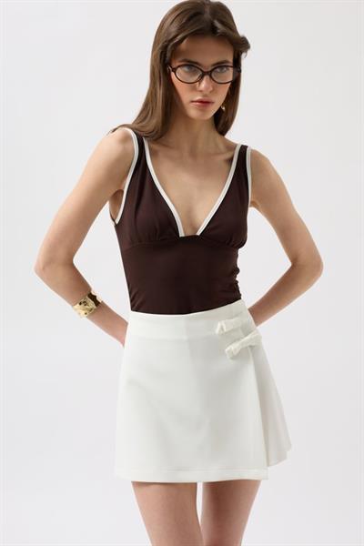 Fiyonk Detay Mini Etek