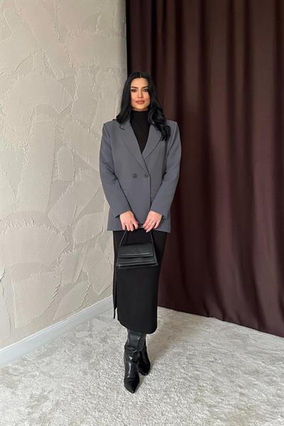 Füme Blazer Ceket