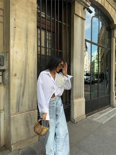 GÜLLÜ GÖMLEK - Beyaz