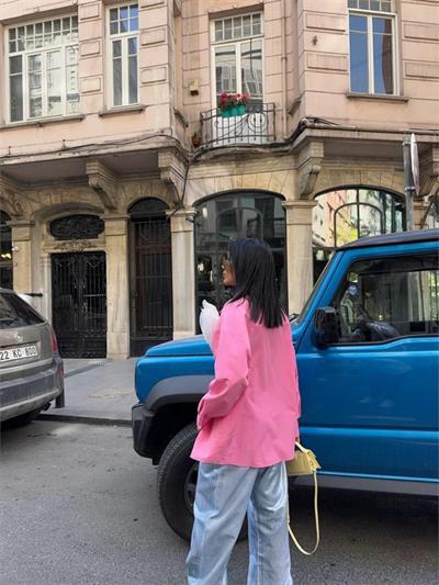 GÜLLÜ GÖMLEK - Pembe