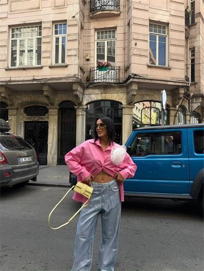 GÜLLÜ GÖMLEK - Pembe