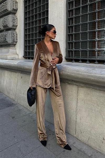 Gaitlin Oversize Kadife Takım 9897