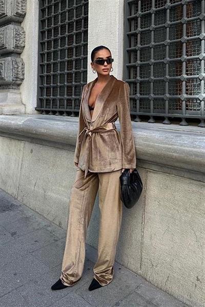 Gaitlin Oversize Kadife Takım 9897