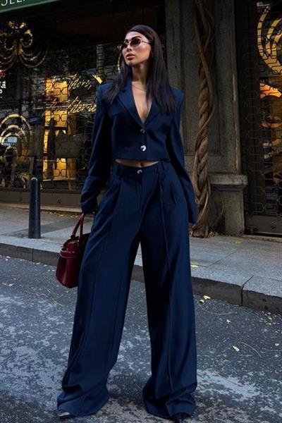 Garry Palazzo Pantolon Klasik Takım 9933