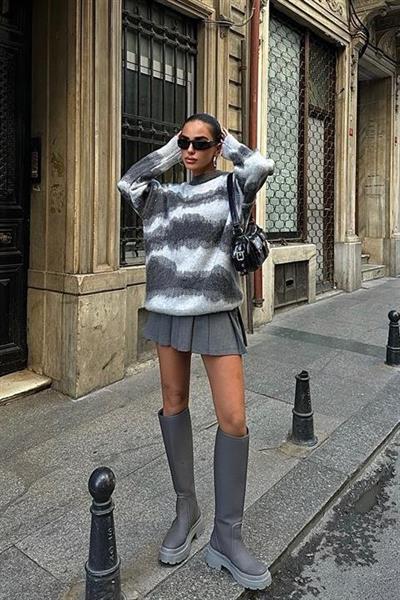 Geçiş Detaylı Şardonlu Kazak 1346