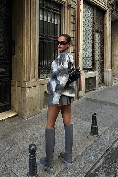 Geçiş Detaylı Şardonlu Kazak 1346