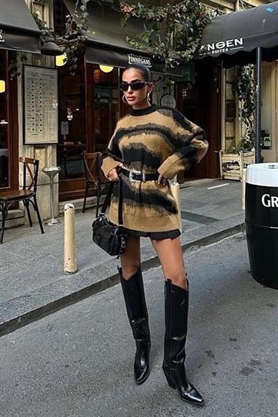 Geçiş Detaylı Şardonlu Kazak 1346